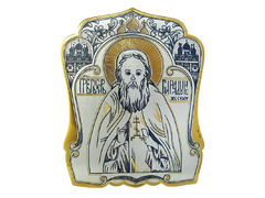 Серебряная икона «Сергий Радонежский»
